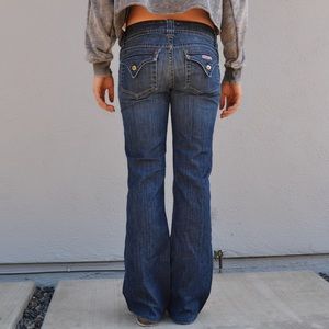 Blue wide cut Hudson jean